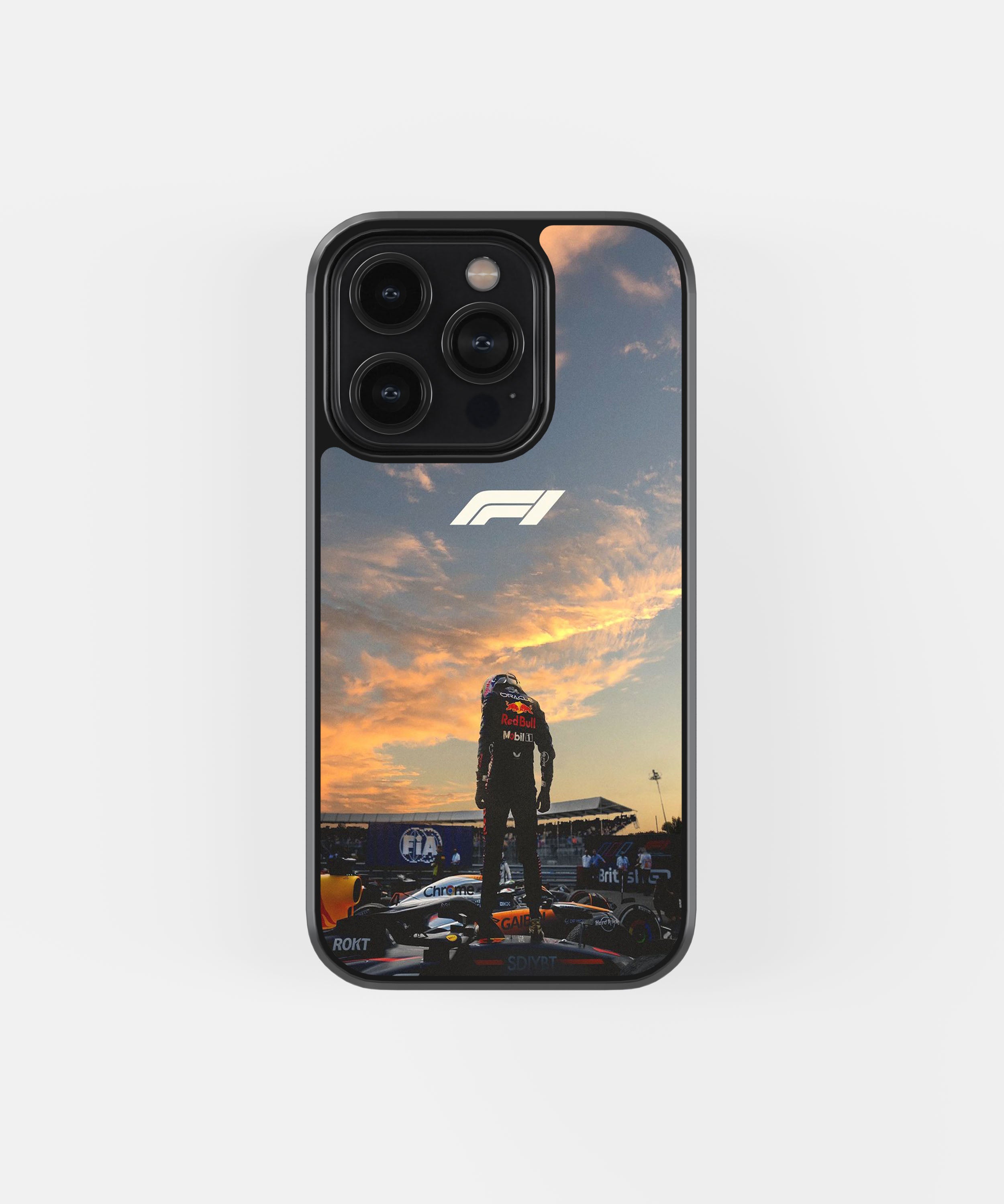 F1 Driver Sunset Phone Case.