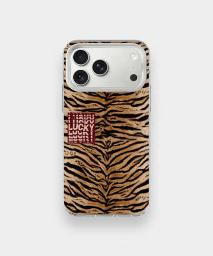 Tiger Print Lucky Phone Case.