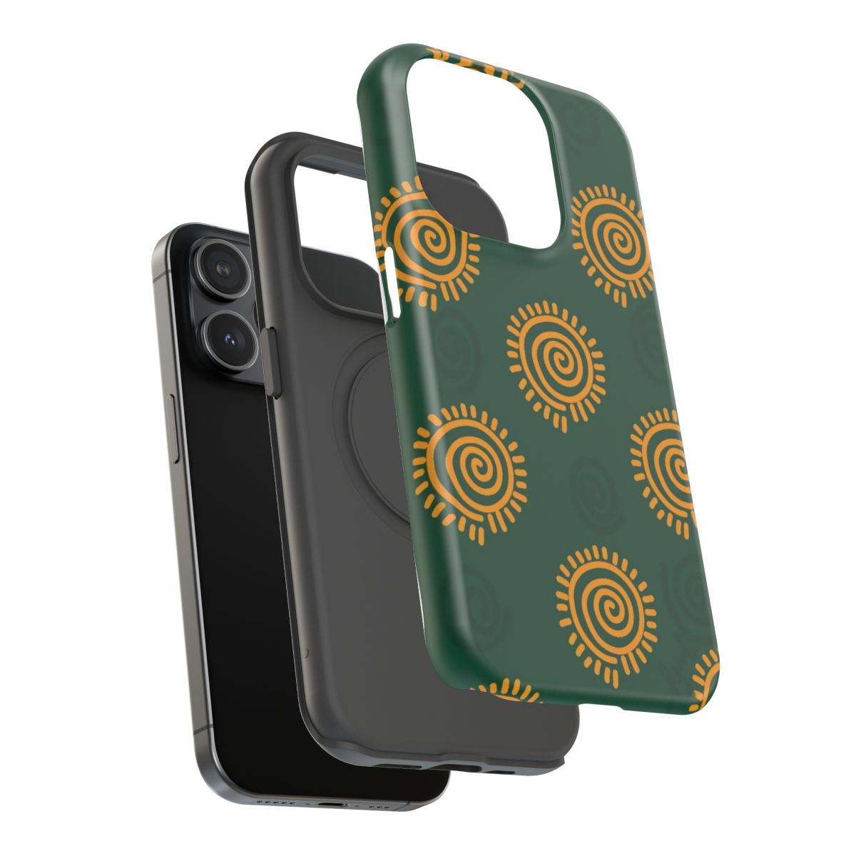 Retro Indie Sun Swirl Phone Case.