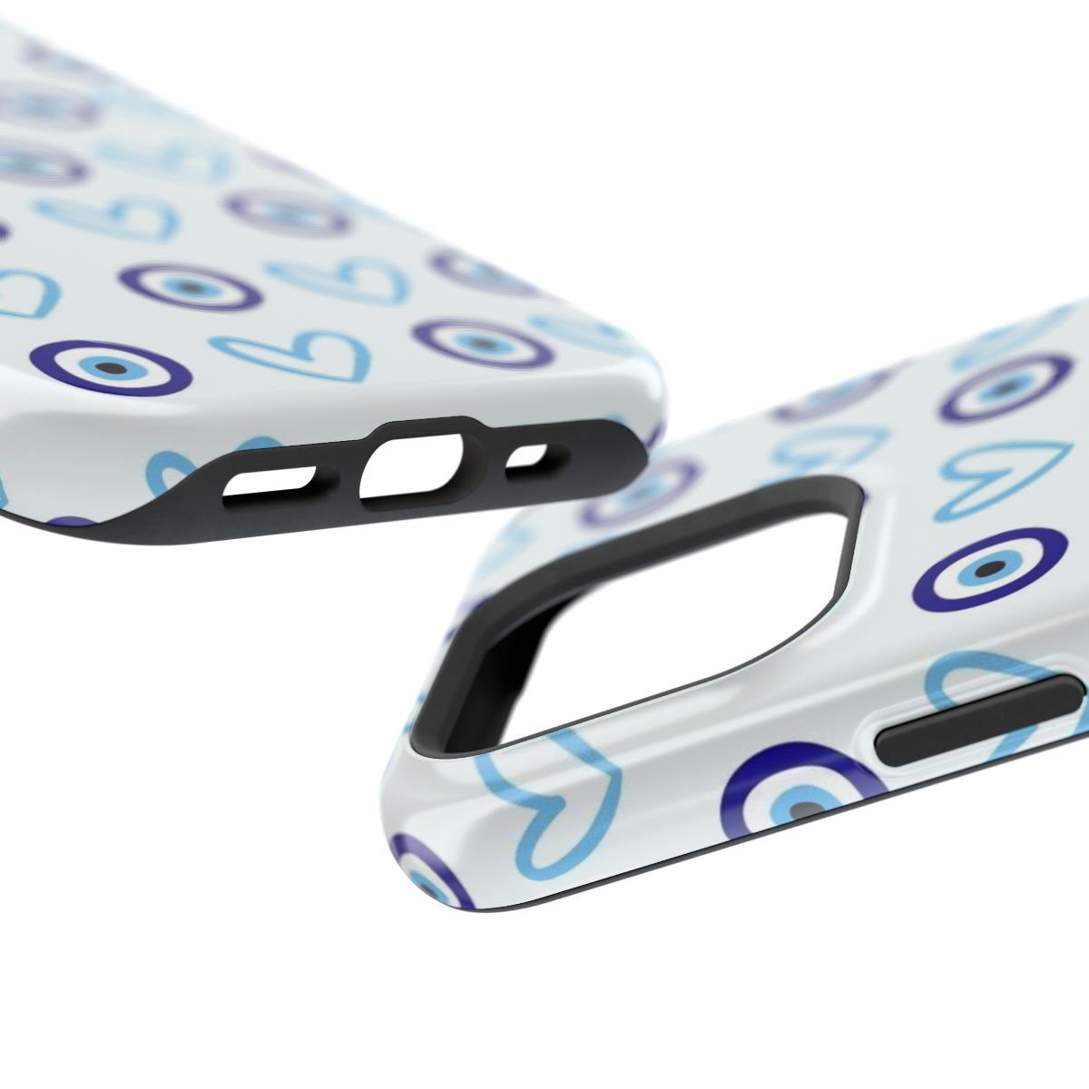Evil Eye Hearts Aesthetic Phone Case.