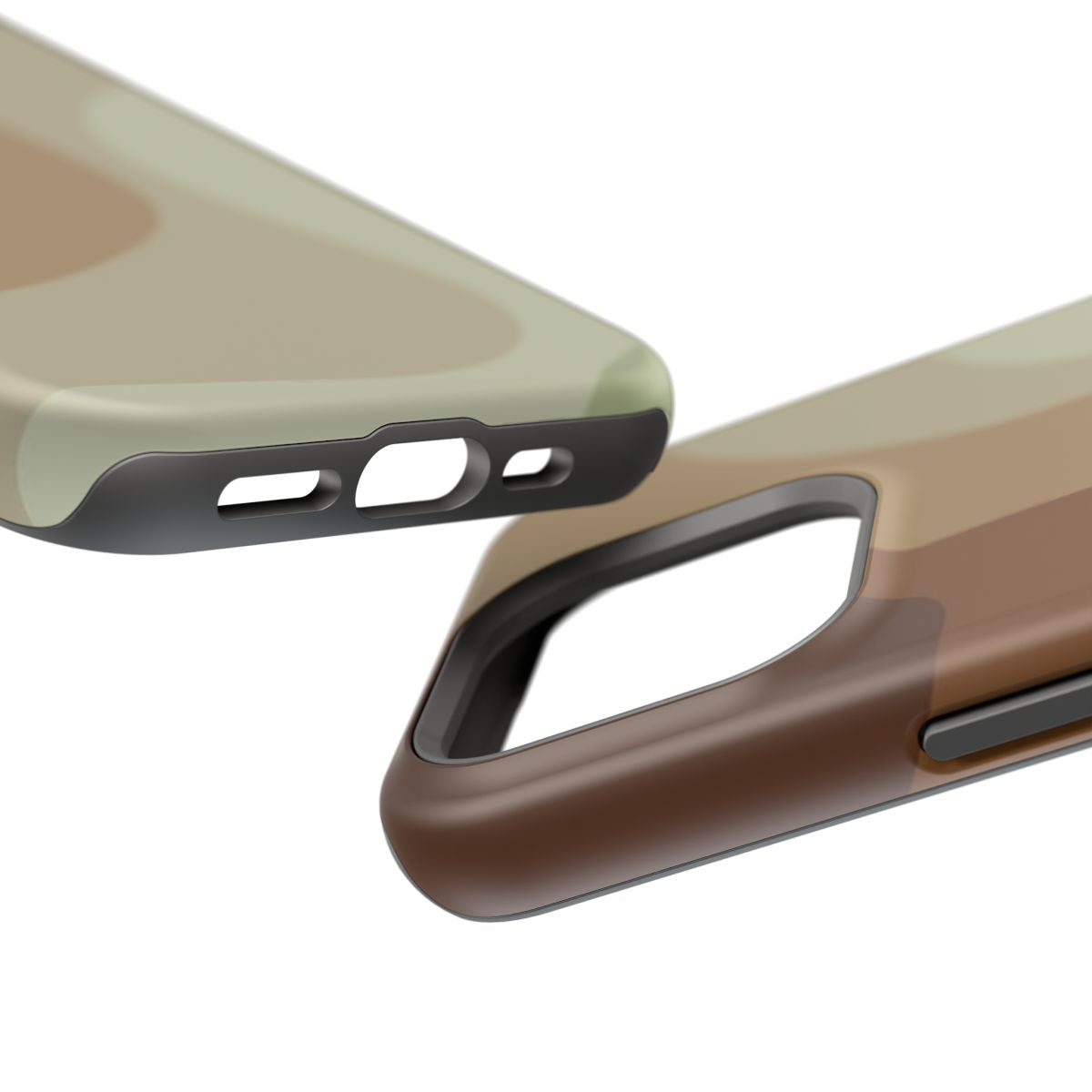 Neutral Abstract Waves Phone Case.