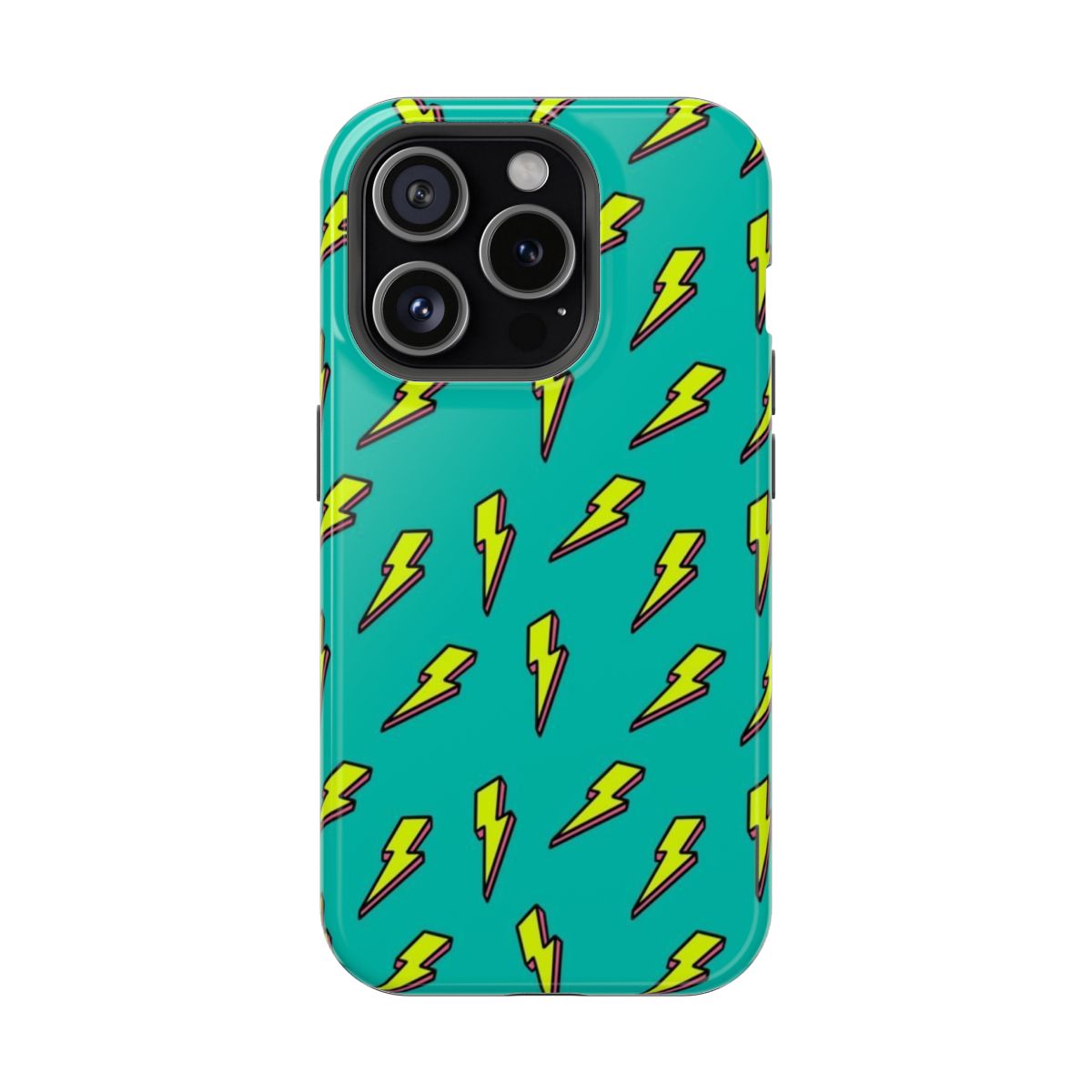 Lightning Pop Teal Phone Case.