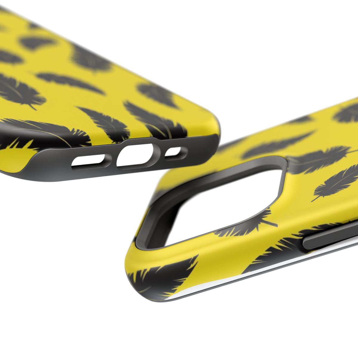 Bold Feather Yellow Phone Case.