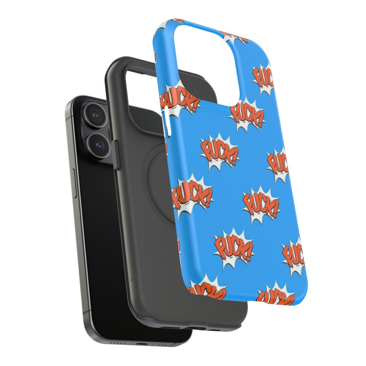 Comic Mood Blue Phone Case.