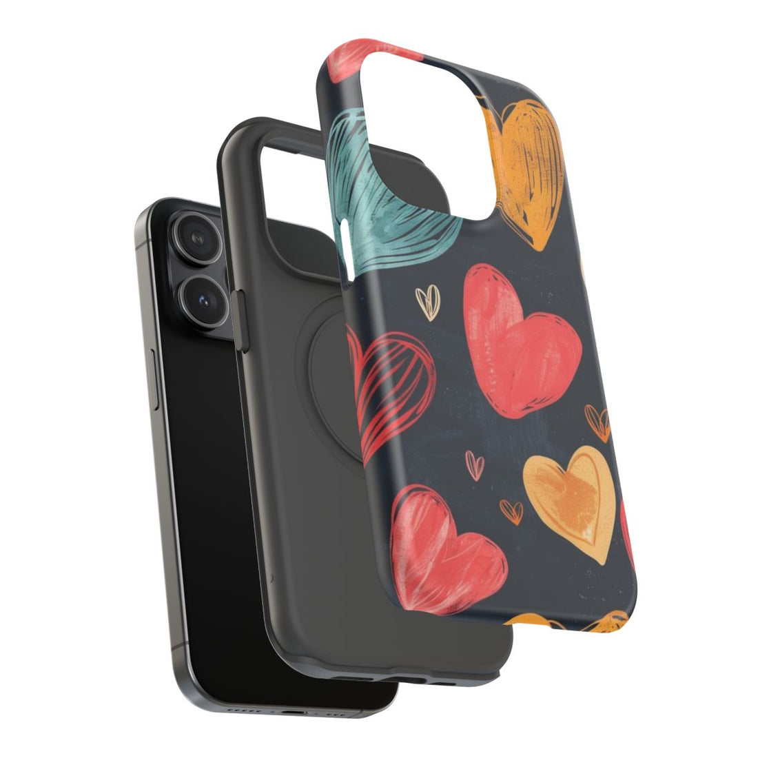 Artsy Heart Night Phone Case.