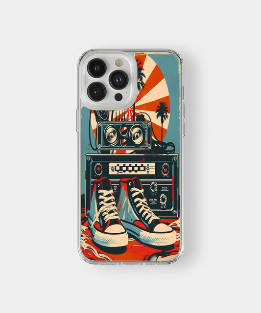 Retro Converse Boombox Phone Cae.