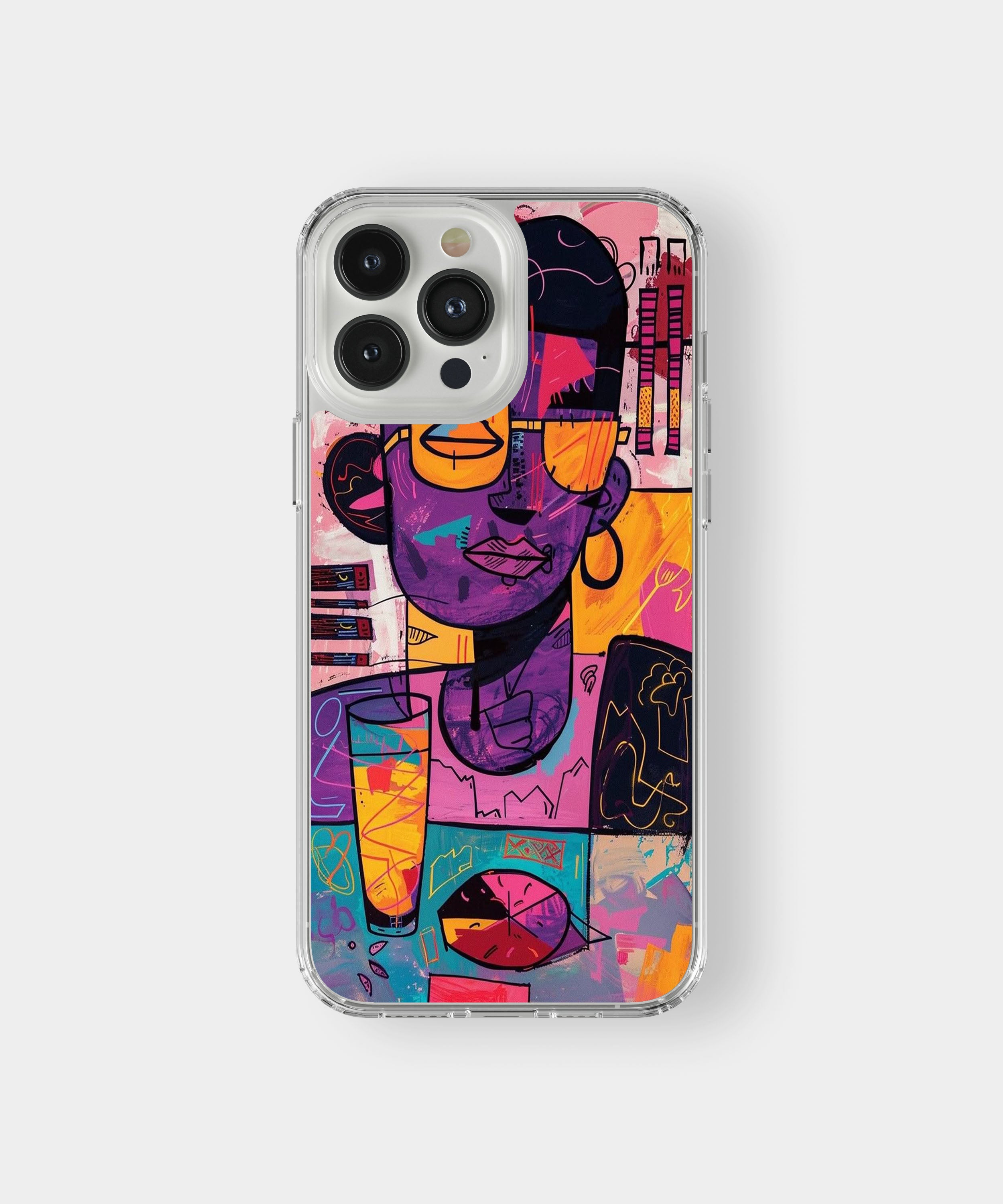 Abstract Colorblock Phone Case.