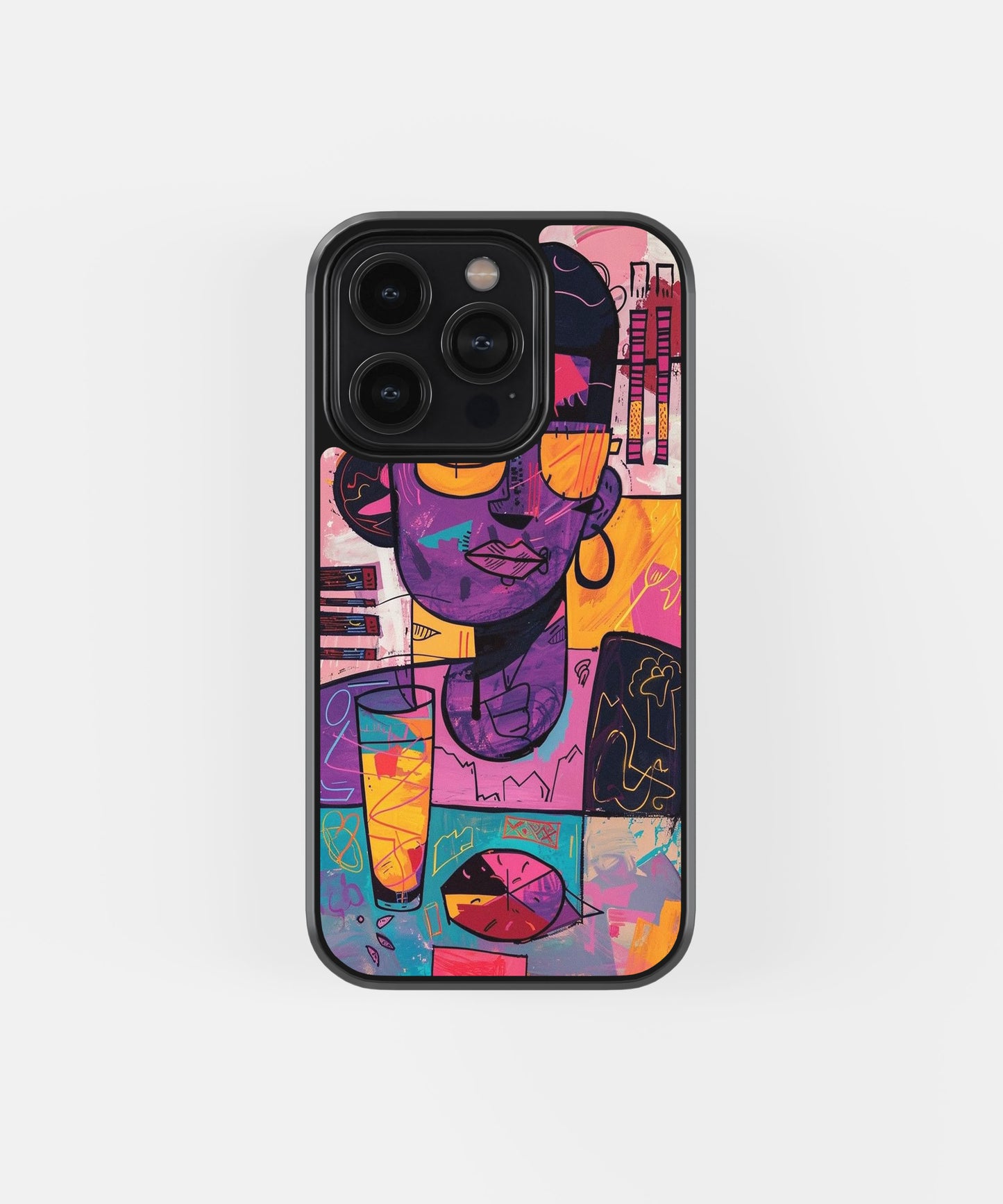 Abstract Colorblock Phone Case.
