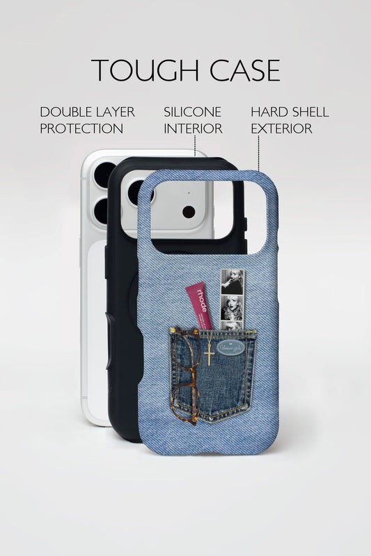 Denim Pocket Classic Armoured Phone Case.