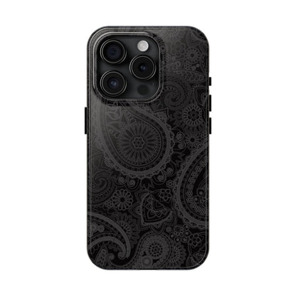 Midnight Paisley Luxe Minimal Phone Case.