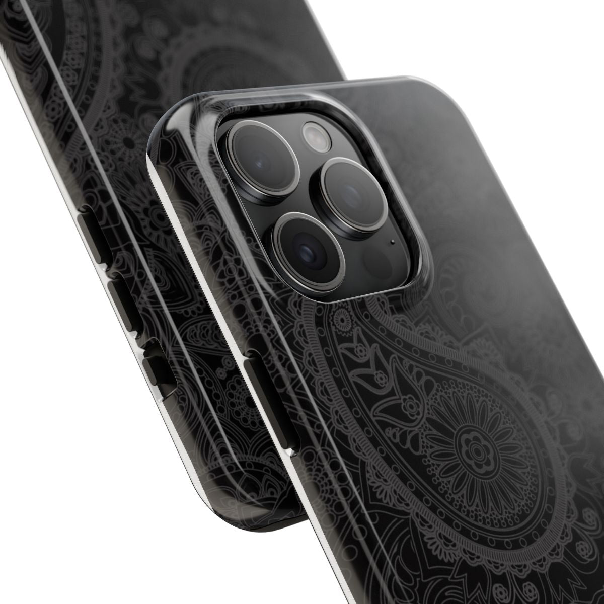 Midnight Paisley Luxe Minimal Phone Case.