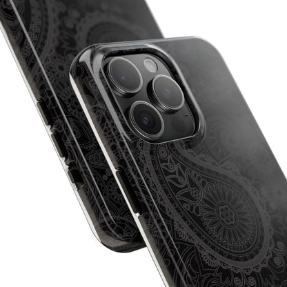 Midnight Paisley Luxe Minimal Phone Case.