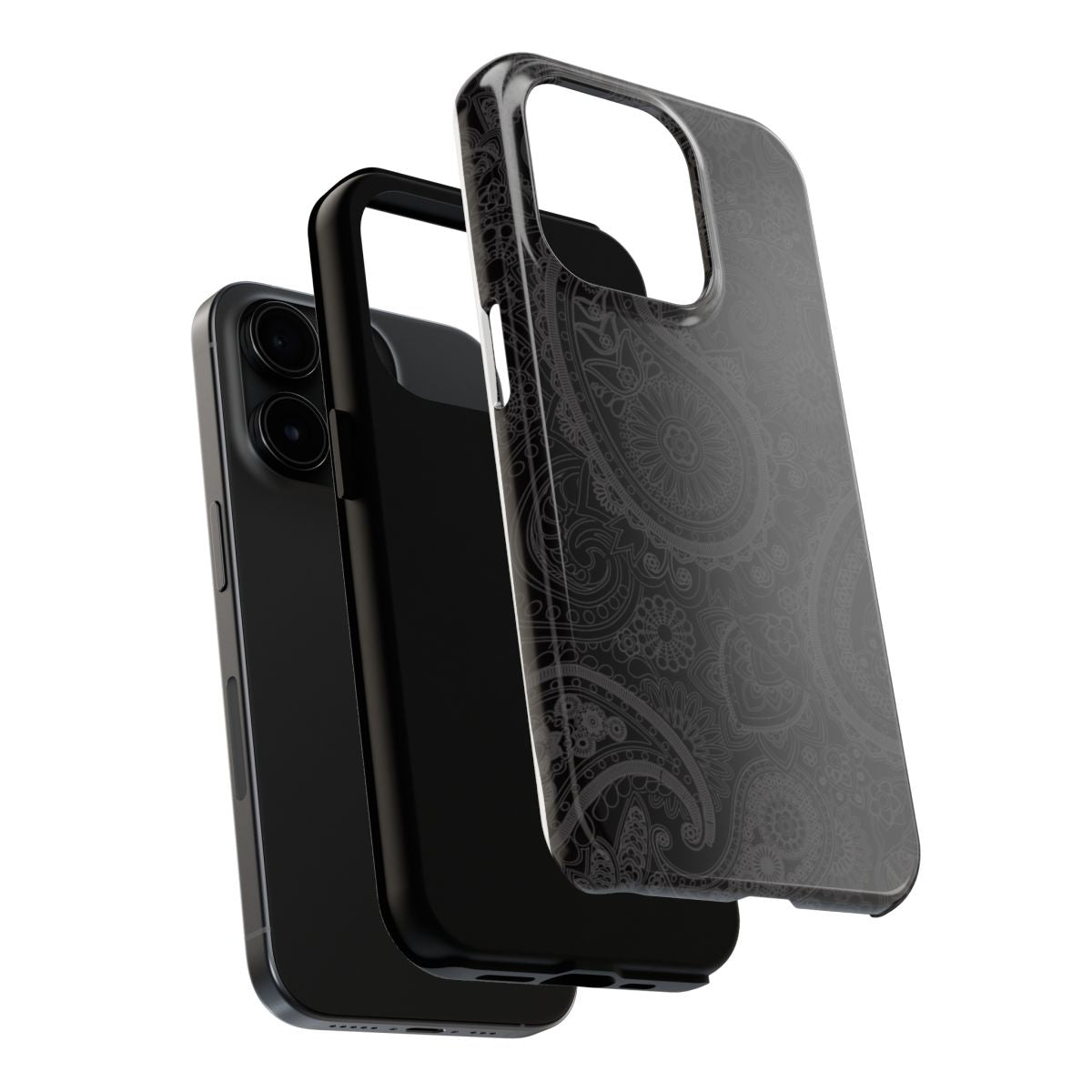 Midnight Paisley Luxe Minimal Phone Case.
