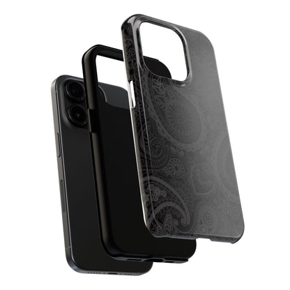 Midnight Paisley Luxe Minimal Phone Case.