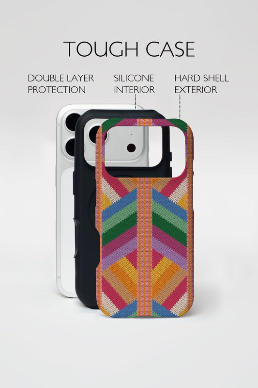 Multi Knit Pattern Armoured Phone Case.