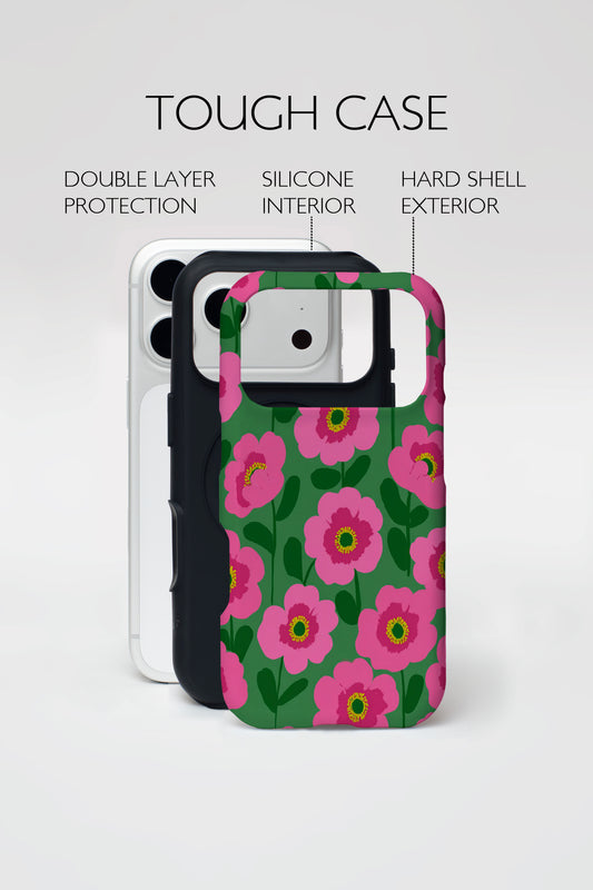 Floral Print Armoured Phone Case.